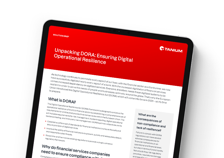 image présentée sur mobile. Aperçu de la solution DORA