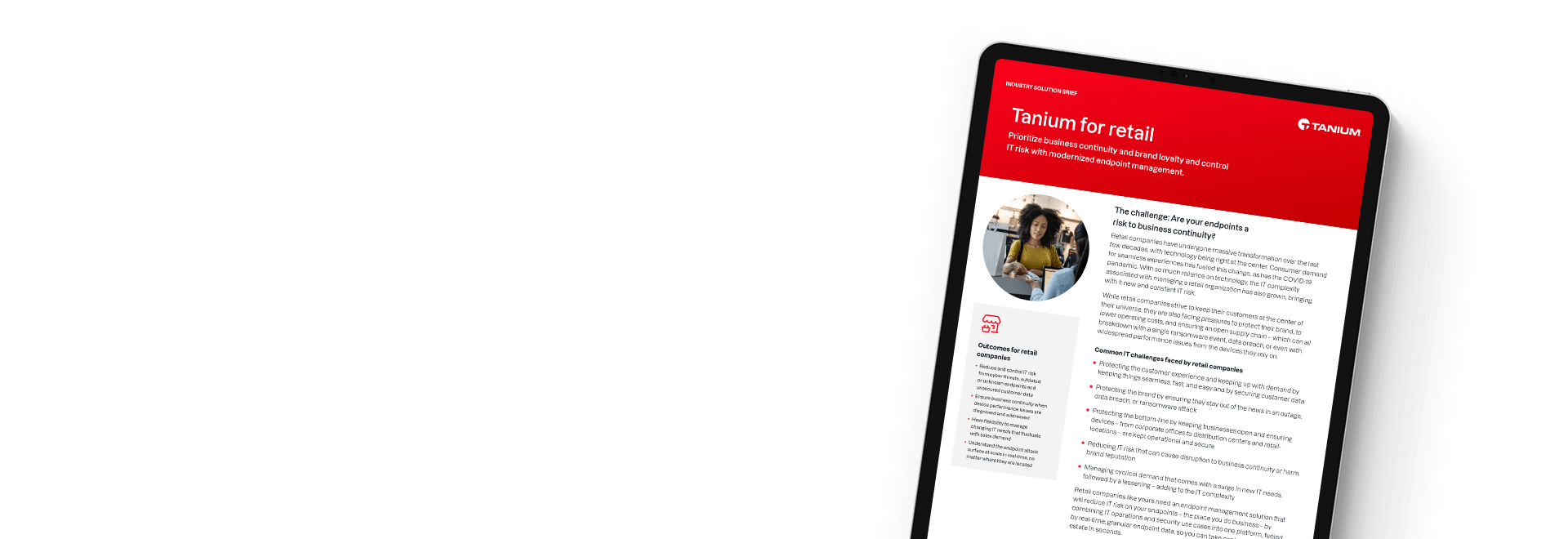 Présentation de Tanium pour la solution de vente au détail