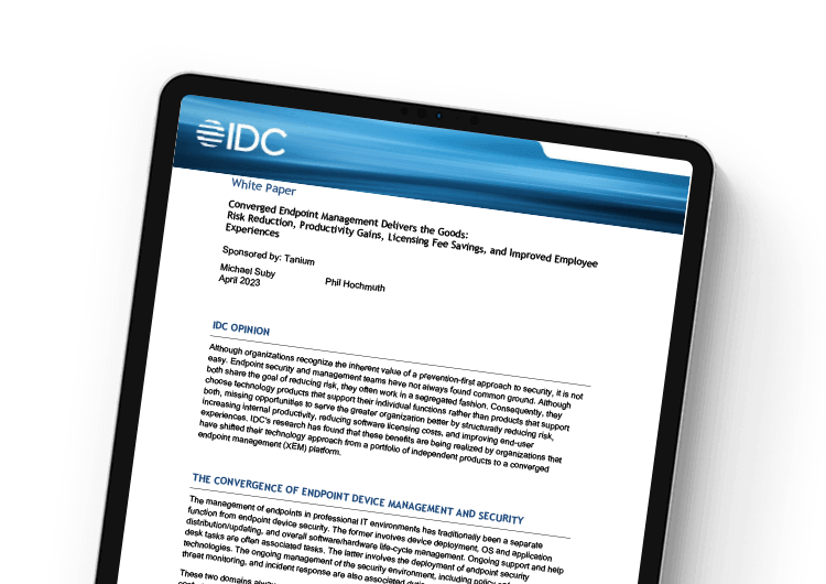 Converged Endpoint Management répond aux attentes