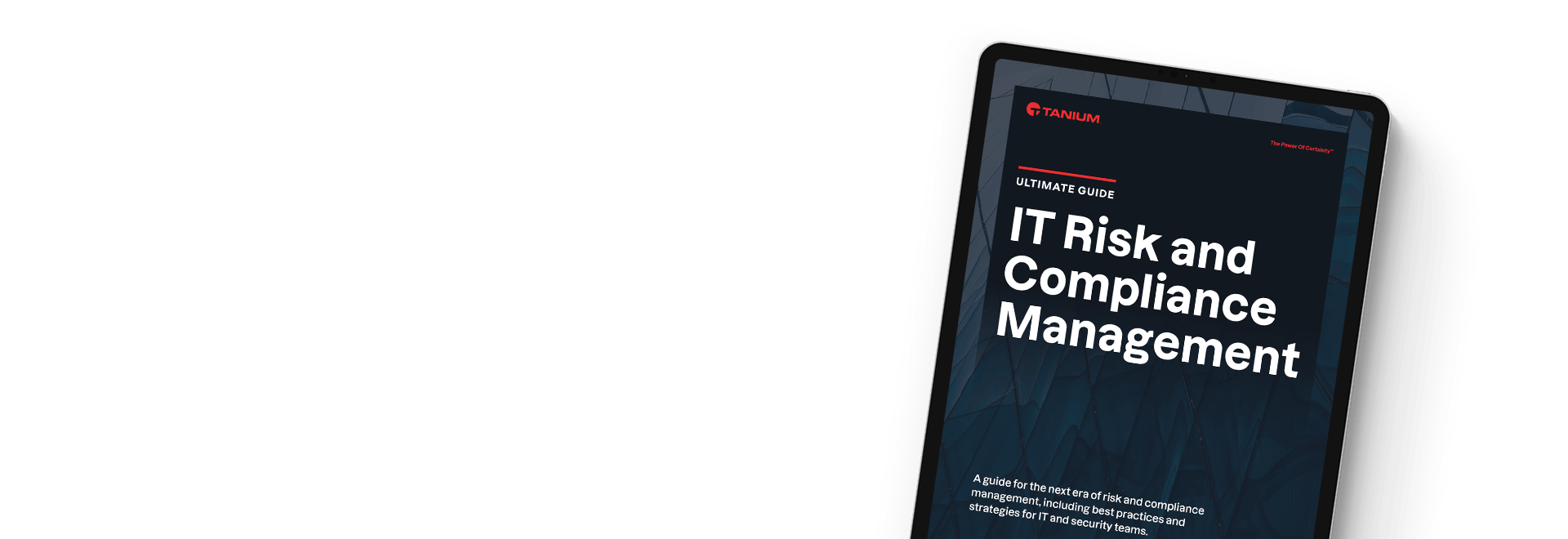 Guide ultime sur la gestion des risques informatiques et de la conformité Livre blanc sur tablette