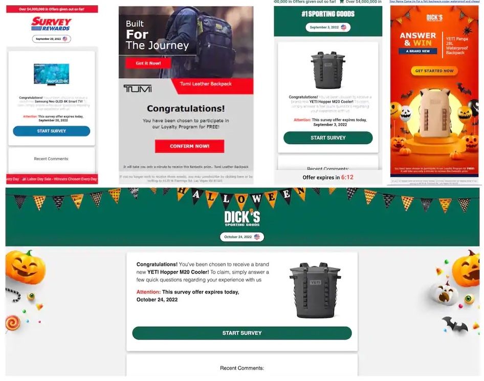 Exemple d’e-mail d’hameçonnage sophistiqué pour les fêtes