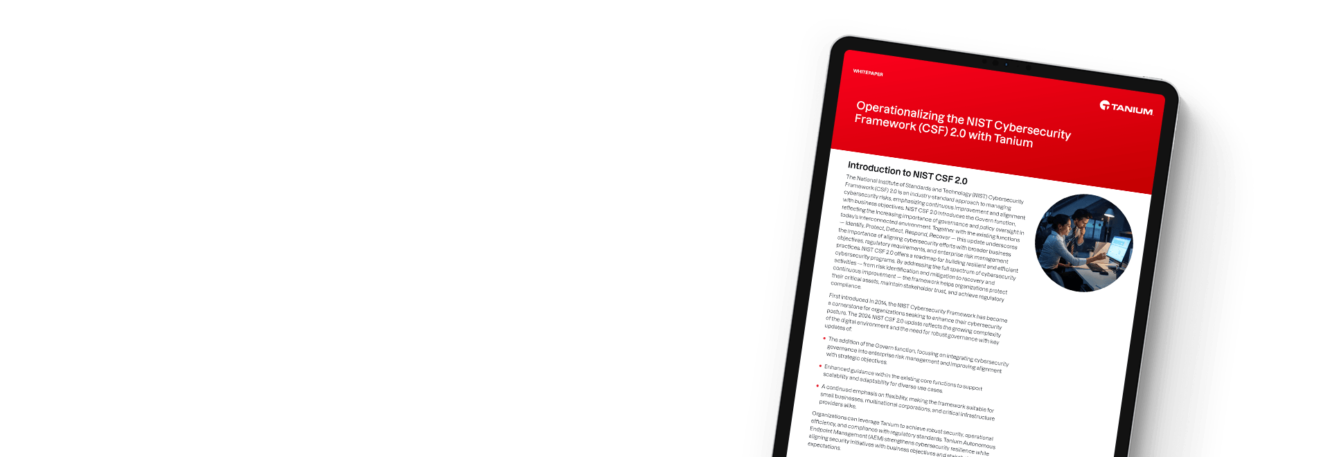 Opérationnaliser le livre blanc du cadre de cybersécurité 2,0 du NIST avec l’équipe discutant de la stratégie
