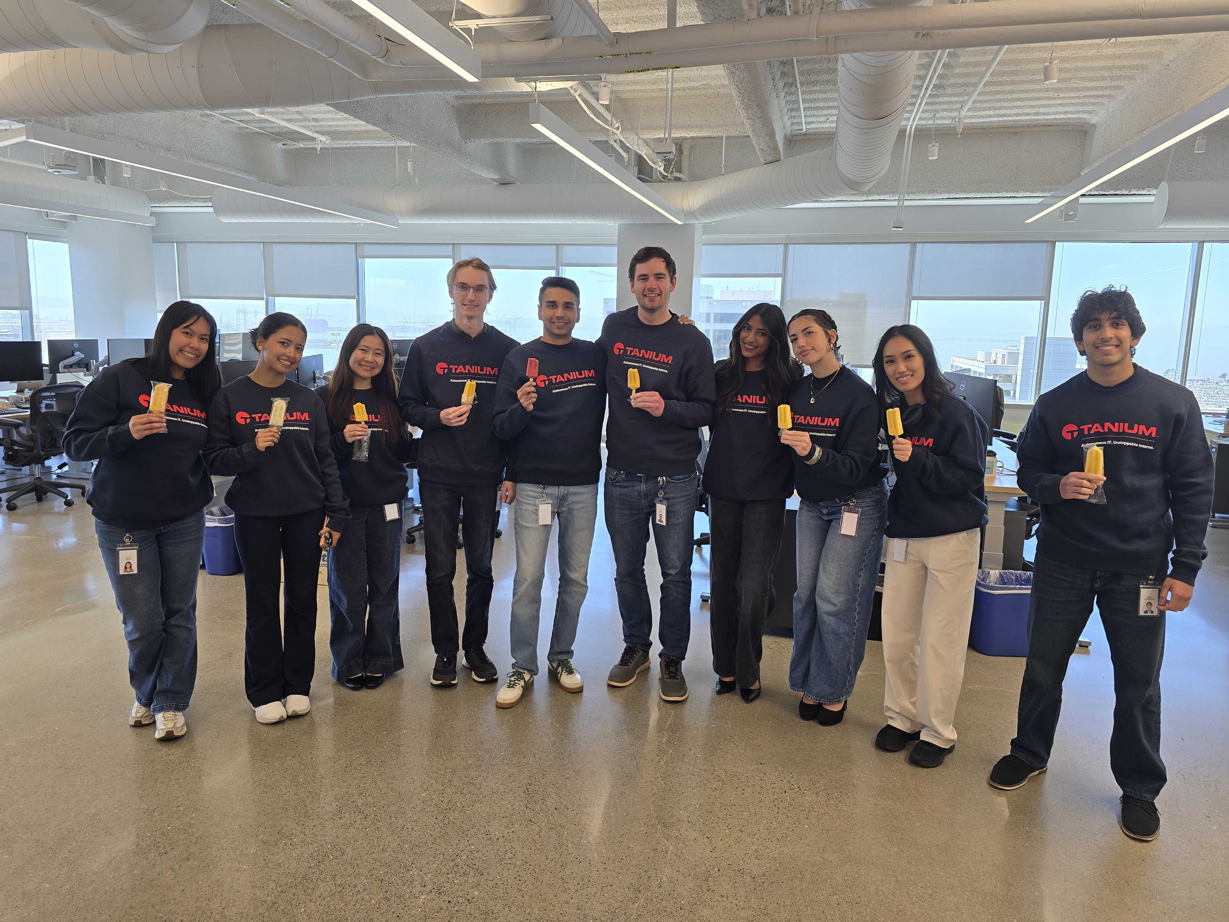 2026 stagiaires d’été au bureau de Tanium à Emeryville, en Californie