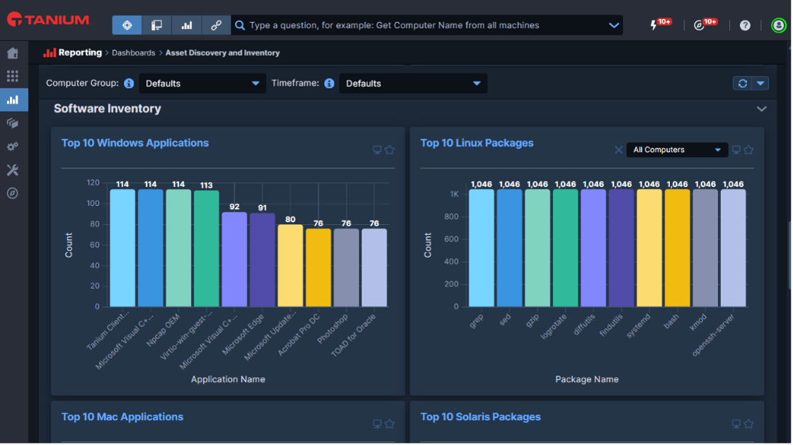 Inventaire & utilisation des logiciels Tanium : la clé d'une Gestion des logiciels fiable