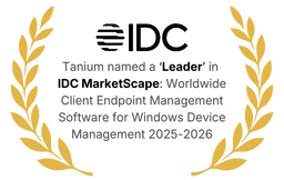 Tanium a été désigné « leader » dans le rapport IDC MarketScape : Logiciels mondiaux de gestion des terminaux clients pour la gestion des appareils Windows 2025-2026