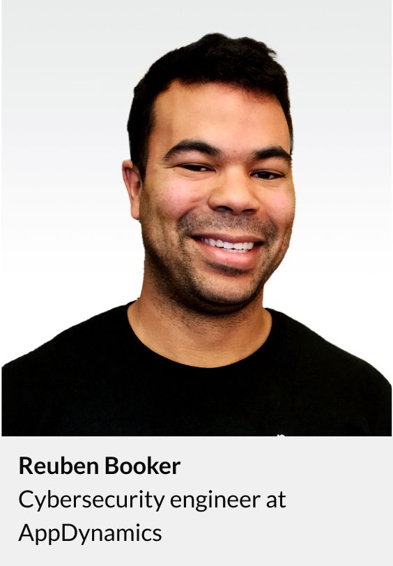 Photo de Reuben Booker, ingénieur en cybersécurité chez AppDynamics