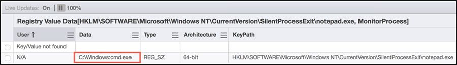 Capture d’écran des données de valeur du registre montrant les valeurs Notepad++