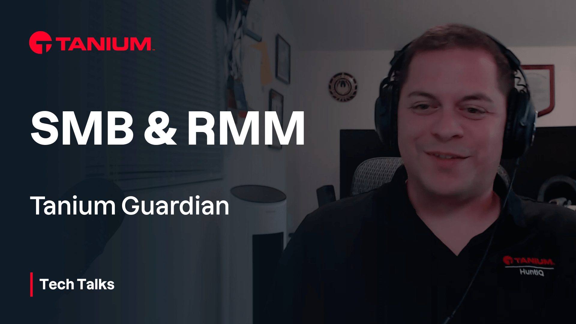 Miniature de la vidéo Comment Tanium Guardian met en lumière les risques en temps réel : Les nouveaux tableaux de bord SMB et RMM expliqués - Tanium Tech Talks #134
