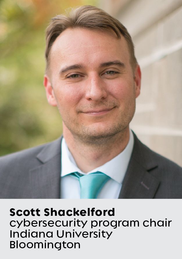Photo de Scott Shackelford, président du programme de cybersécurité à l’Université de l’Indiana à Bloomington