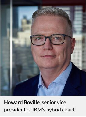 Portrait professionnel de Howard Boville, vice-président senior du cloud hybride d’IBM