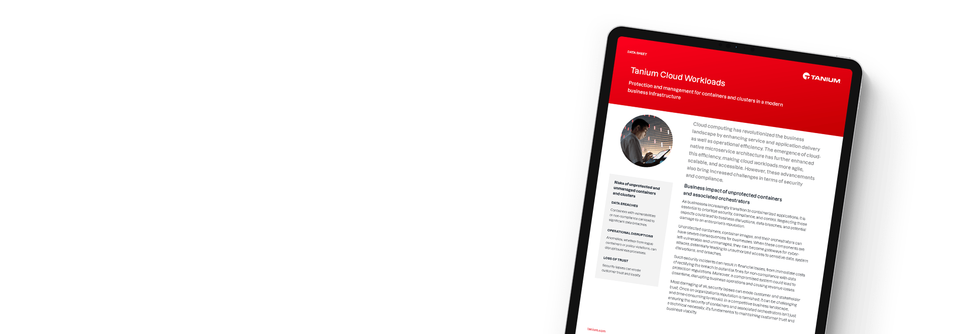 Fiche technique Tanium Cloud Workloads pour la protection et la gestion des conteneurs