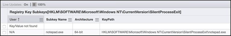 Capture d’écran des valeurs clés du registre montrant les informations du chemin du registre Notepad++