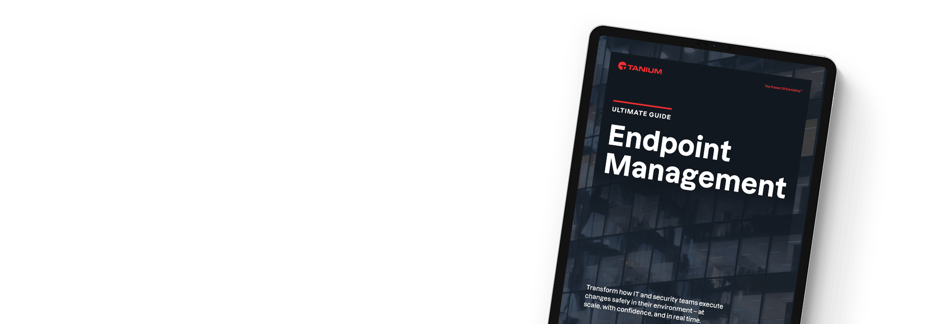Guide ultime de Endpoint Management livre blanc sur tablette
