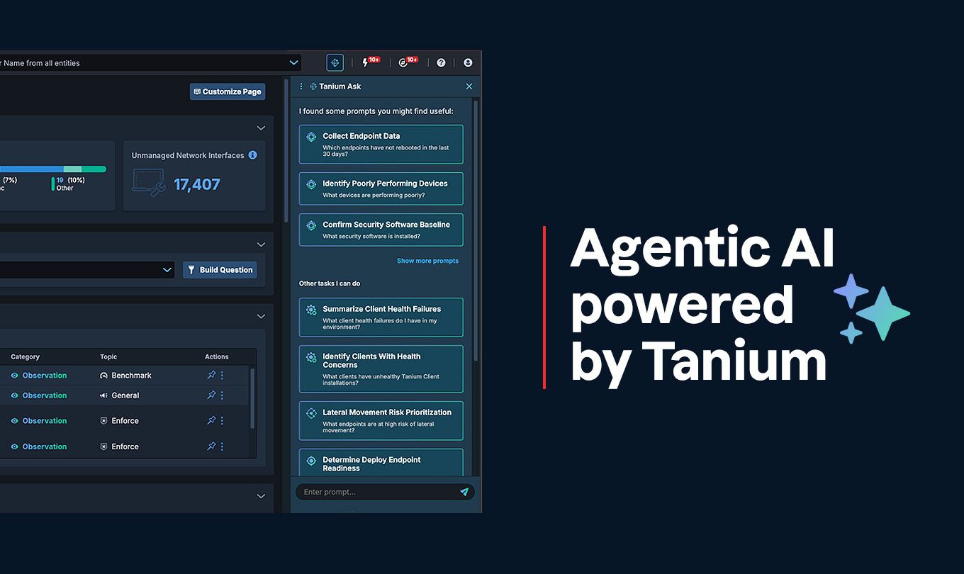 L’IA agentique optimisée par Tanium