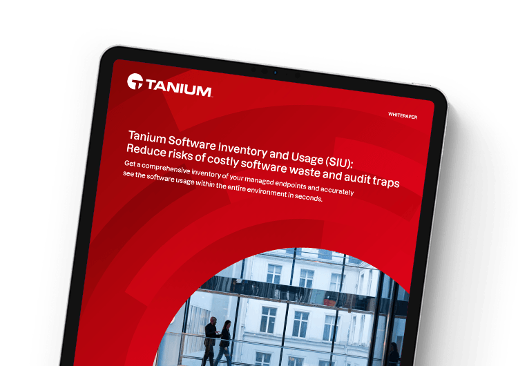 Image principale mobile : livre blanc Tanium SIU