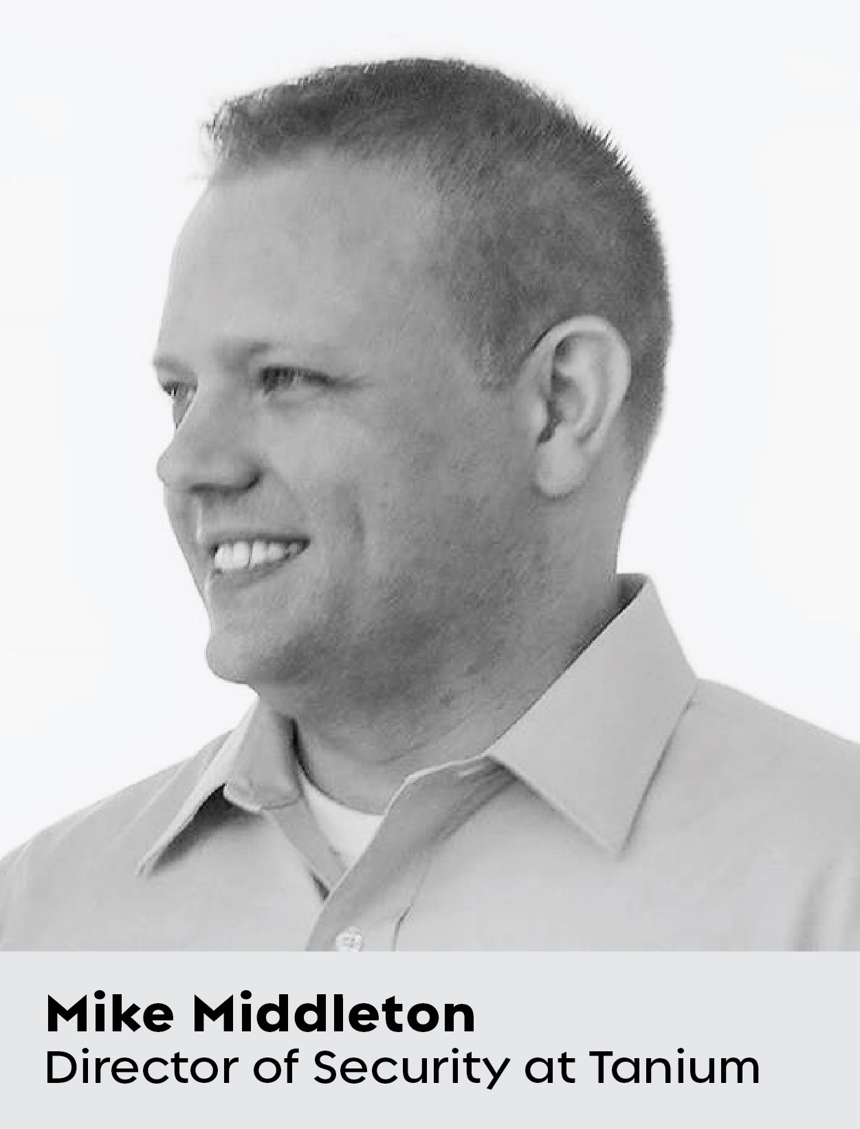 Photo de Mike Middleton, directeur de la sécurité chez Tanium