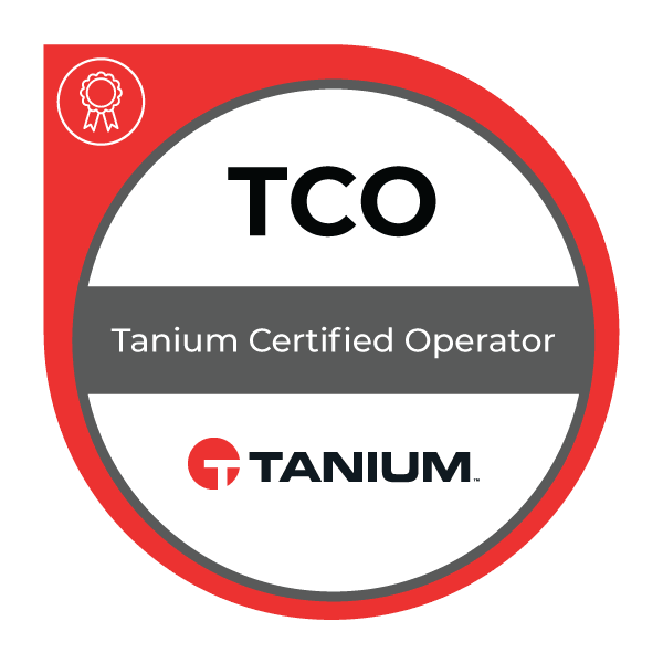Badge d’opérateur certifié Tanium