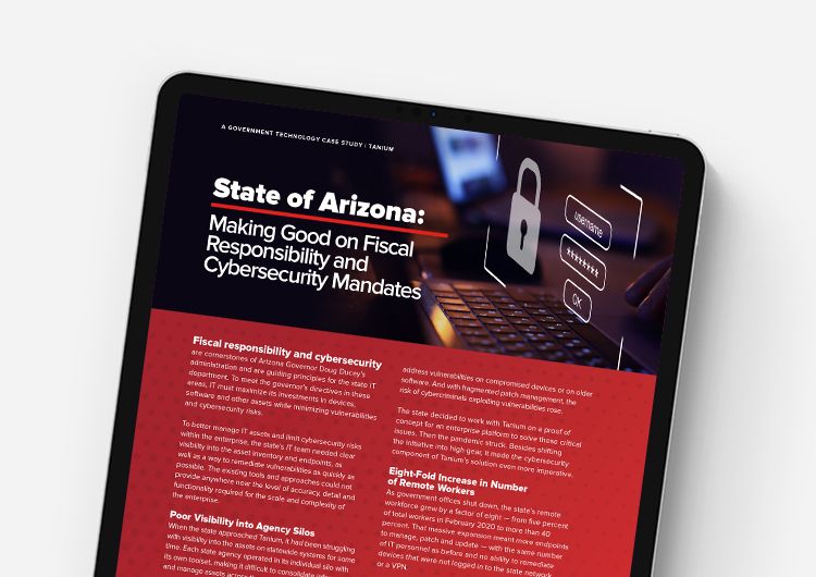 Étude de cas State of Arizona & Tanium