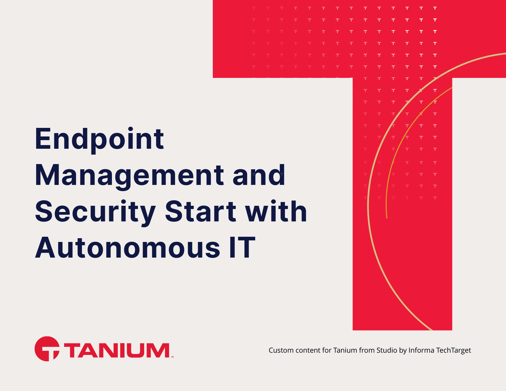 Couverture de l’eBook Tanium « La gestion et la sécurité des endpoints commencent par l’informatique autonome »