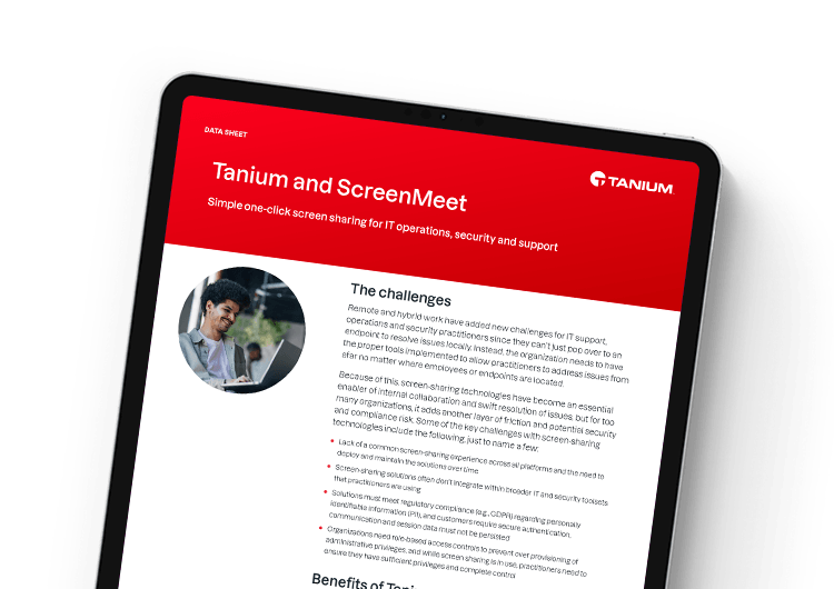 Tanium et ScreenMeet