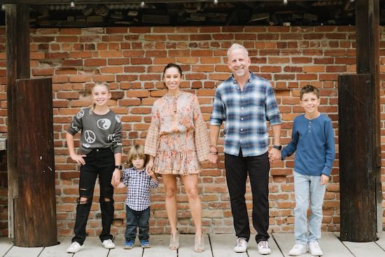 Yulia Carlen, employée de Tanium, avec sa famille