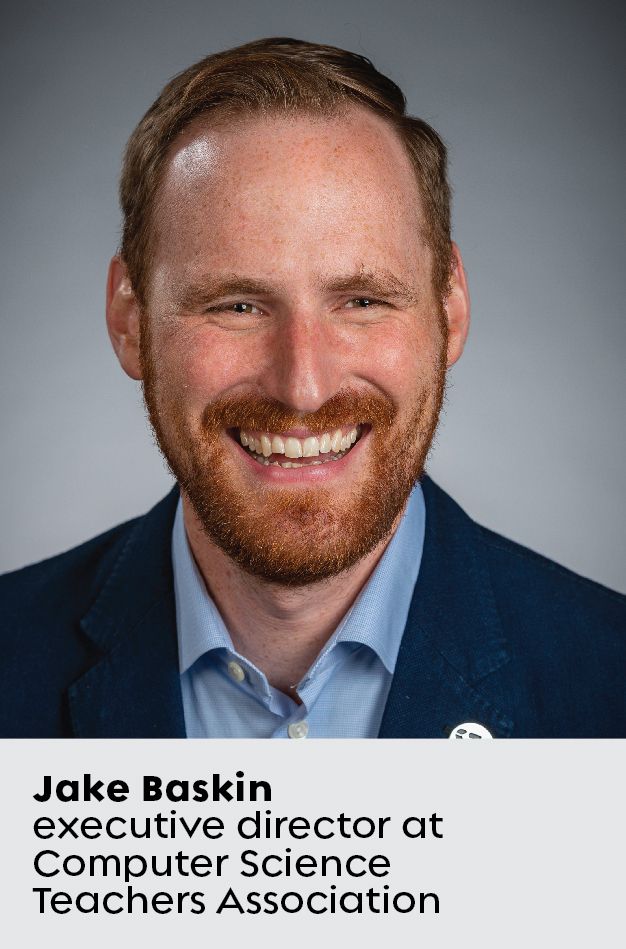 Photo de Jake Baskin, directeur exécutif de l’Informatic Science Teachers Association