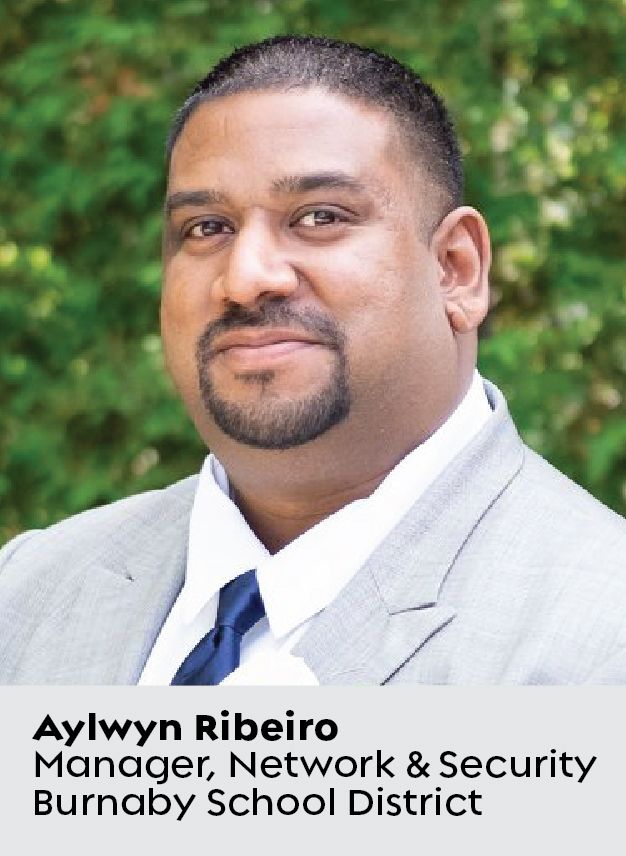 Photo d’Aylwyn Ribeiro, directeur du réseau et de la sécurité du district scolaire de Burnaby