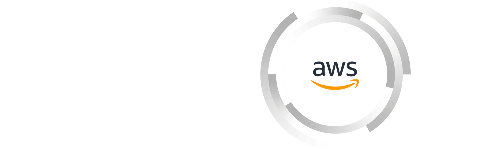 Héros AWS Partner Spotlight avec logo AWS et cercles