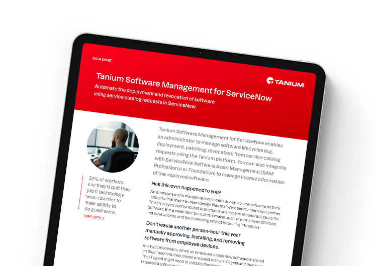 Couverture de la fiche technique ServiceNow