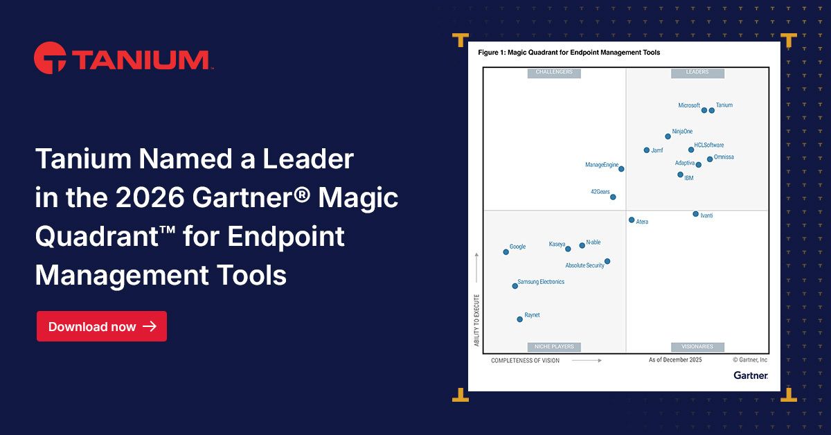 Image meta pour le Gartner Magic Quadrant pour les outils d'Endpoint Management 2026