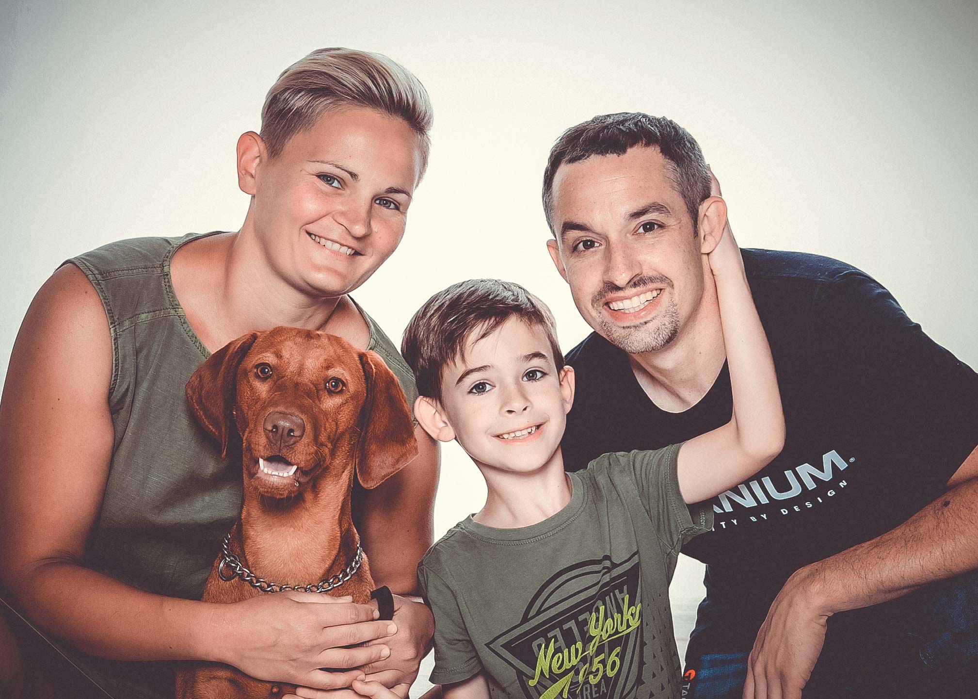 Stefan avec sa famille