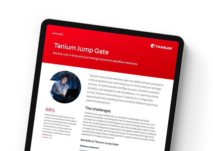 Image mobile en vedette : fiche technique Tanium Jump Gate