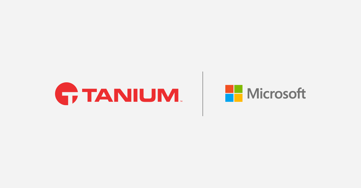 Verrouillage des logos Tanium et Microsoft