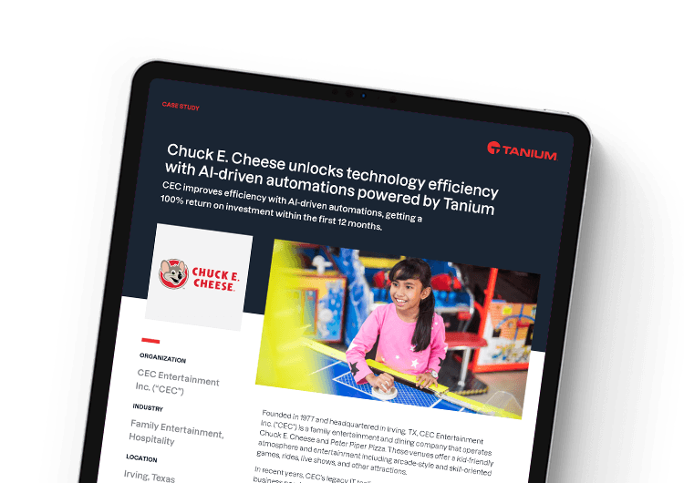 Image de l’étude de cas Chuck E Cheese pour mobile