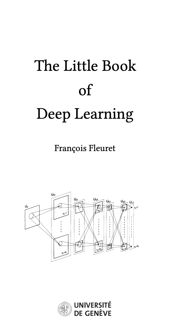 La couverture de livre du Little Book of Learning, qui représente un schéma de carrés et de cônes entrelacés.