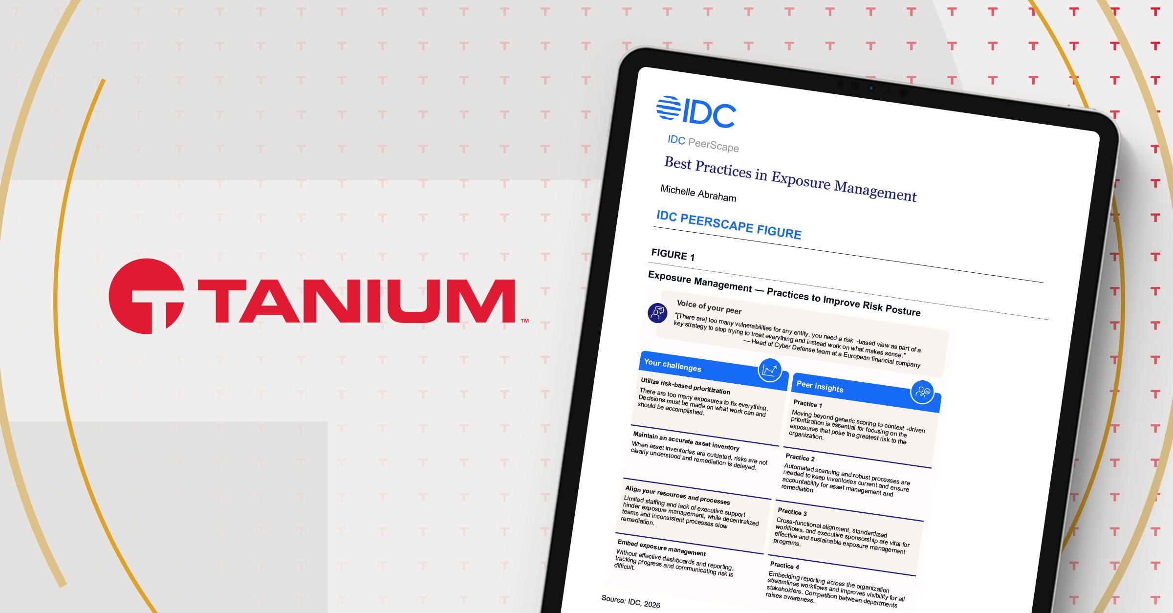 IDC PeerScape : meilleures pratiques en matière de gestion de l’exposition