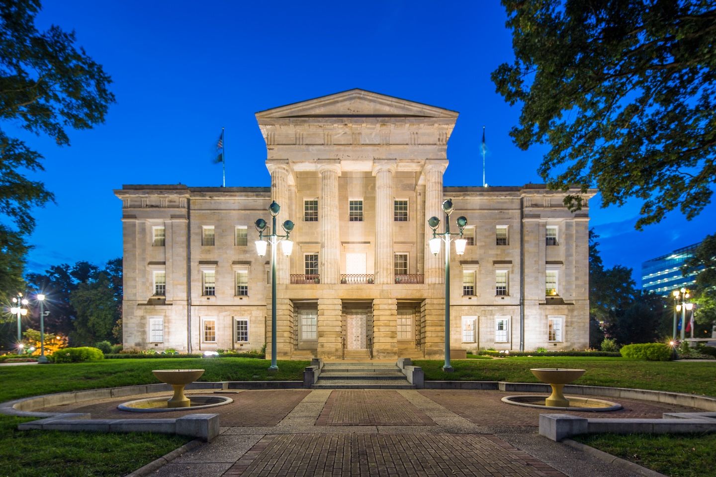 Photo du capitole de l’État de Caroline du Nord