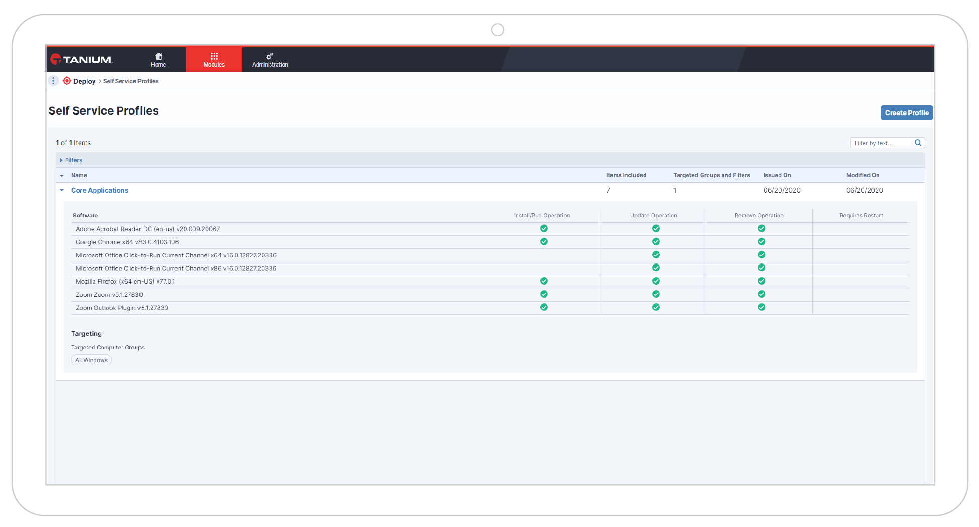 Portail libre-service pour les utilisateurs finaux